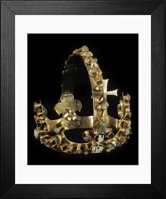 Framed Print : The crown of King Charles IV. before 1349 Framed Print : The crown of King Charles IV. before 1349