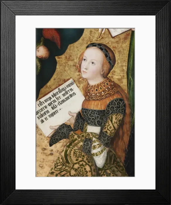 Framed Print : Saint Christina, c. 1520