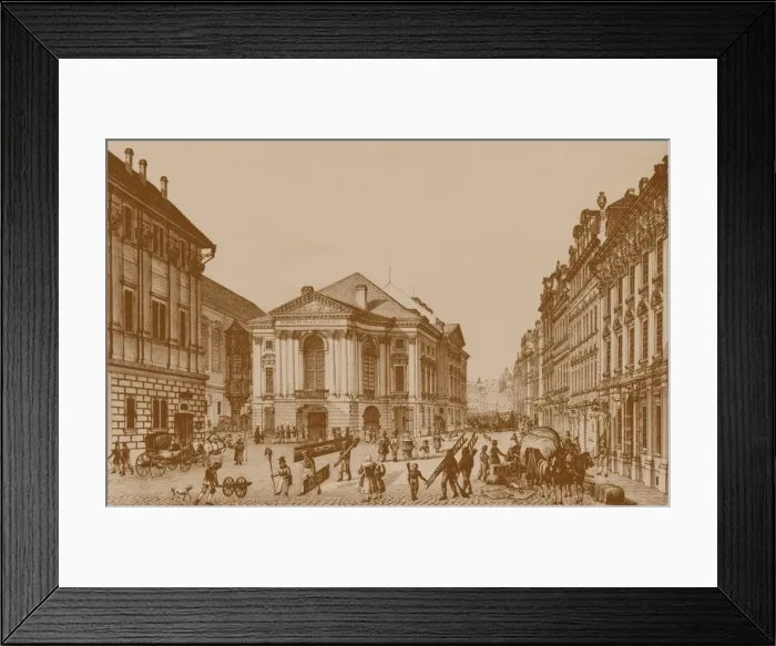 Framed Print : The Estates Theatre in Prague, Early 19th cen Framed Print : The Estates Theatre in Prague, Early 19th cen