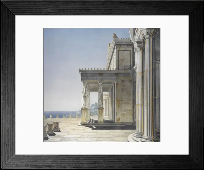 Framed Print : The Orianda Palace in the Crimea. Perspective View of the Sea Terrace, 1847 Framed Print : The Orianda Palace in the Crimea. Perspective View of the Sea Terrace, 1847