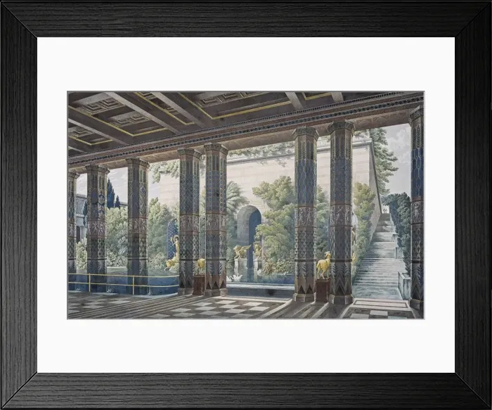 Framed Print : The Orianda Palace in the Crimea. Perspective View of the Grand Pool to the North of the Imperial Ga Framed Print : The Orianda Palace in the Crimea. Perspective View of the Grand Pool to the North of the Imperial Ga