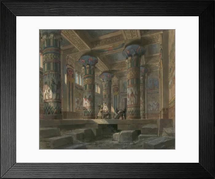 Framed Print : Set design for opera Aida by Giuseppe Verdi. Paris, Theatre national de l Opera, 1880 Framed Print : Set design for opera Aida by Giuseppe Verdi. Paris, Theatre national de l Opera, 1880