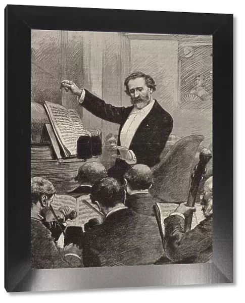 Giuseppe Verdi conducting the Paris Opera premiere of Aida at the Palais Garnier on 22 March 1880, 1