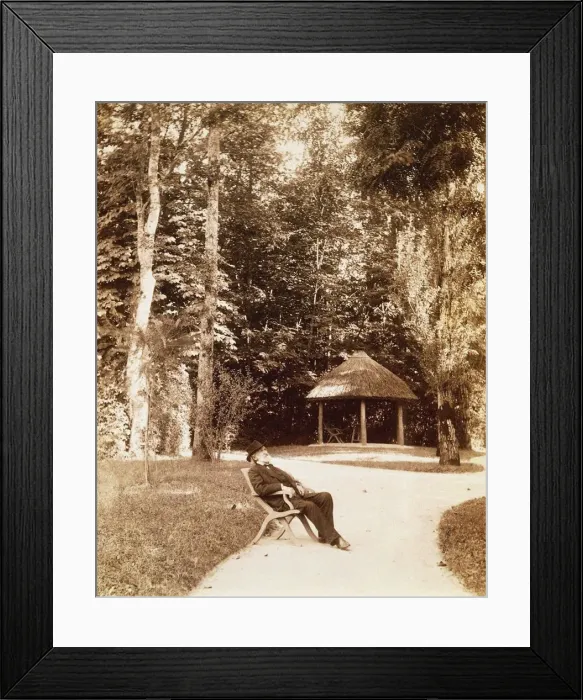 Framed Print : Giuseppe Verdi in the garden of Sant Agata Framed Print : Giuseppe Verdi in the garden of Sant Agata