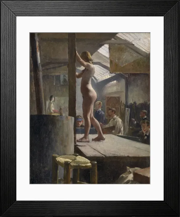 Framed Print : Life Class, Academie Julian, 1887-1888 Framed Print : Life Class, Academie Julian, 1887-1888