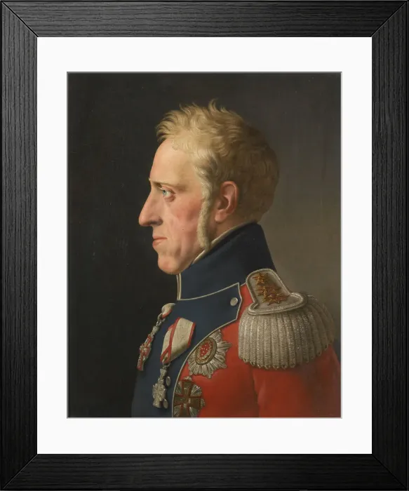Framed Print : Portrait of Frederick VI of Denmark (1768-1839), 1820 Framed Print : Portrait of Frederick VI of Denmark (1768-1839), 1820