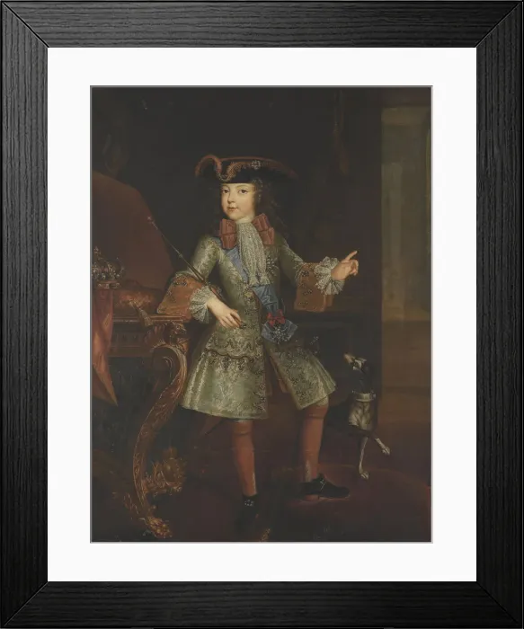 Framed Print : Portrait of the King Louis XV (1710-1774) as Child, 1717 Framed Print : Portrait of the King Louis XV (1710-1774) as Child, 1717