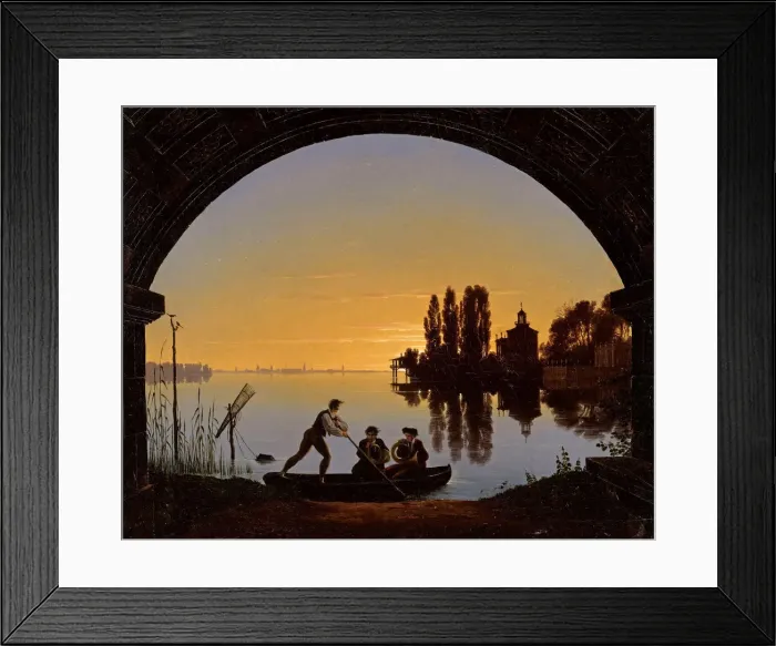 Framed Print : The Banks of the Spree near Stralau, 1817 Framed Print : The Banks of the Spree near Stralau, 1817
