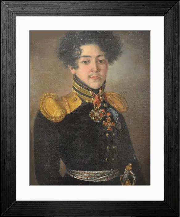 Framed Print : Portrait of Vasily Sergeevich Norov (1793-1853), First half of the 19th cent Framed Print : Portrait of Vasily Sergeevich Norov (1793-1853), First half of the 19th cent
