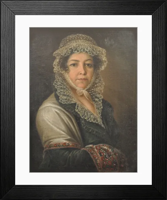 Framed Print : Portrait of Tatiana Mikhaylovna Norova, nee Kosheleva, First half of the 19th cent Framed Print : Portrait of Tatiana Mikhaylovna Norova, nee Kosheleva, First half of the 19th cent