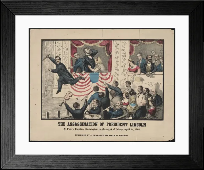 Framed Print : The Assassination of Abraham Lincoln, April 14, 1865, 1865 Framed Print : The Assassination of Abraham Lincoln, April 14, 1865, 1865
