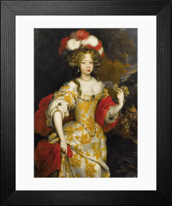 Framed Print : Allegorical Portrait of Hortense Mancini (1646-1699), Duchesse Mazarin Framed Print : Allegorical Portrait of Hortense Mancini (1646-1699), Duchesse Mazarin
