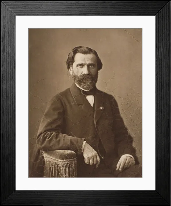 Framed Print : Portrait of Guiseppe Verdi (1814-1901), 1860s Framed Print : Portrait of Guiseppe Verdi (1814-1901), 1860s
