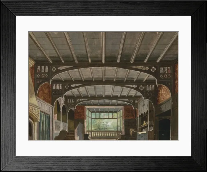 Framed Print : Set design for the Opera Falstaff by Giuseppe Verdi, Mariinsky Theatre in Saint Petersburg, 29. 01. 18 Framed Print : Set design for the Opera Falstaff by Giuseppe Verdi, Mariinsky Theatre in Saint Petersburg, 29. 01. 18