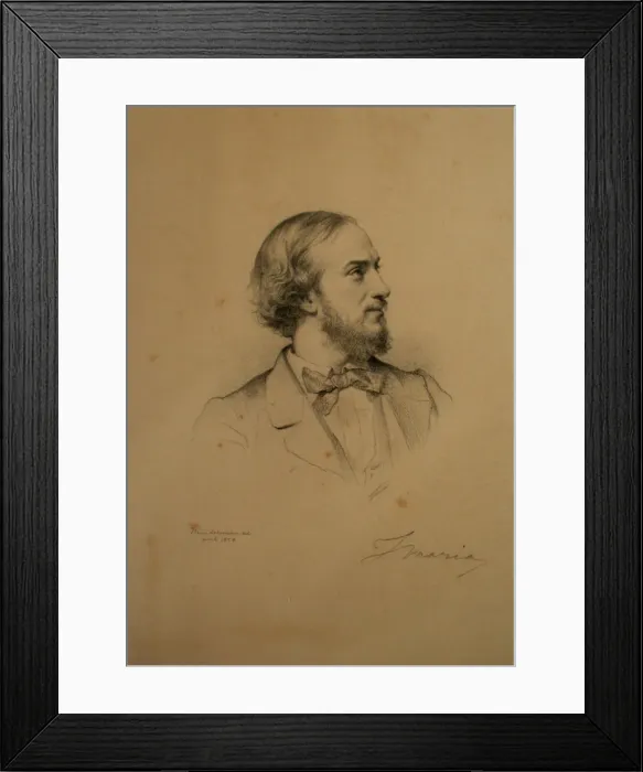 Framed Print : Portrait of the tenor Giovanni Matteo Mario (1810-1883), 1858 Framed Print : Portrait of the tenor Giovanni Matteo Mario (1810-1883), 1858