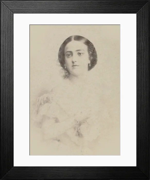 Framed Print : Portrait of Adelina Patti (1843-1919), 1865 Framed Print : Portrait of Adelina Patti (1843-1919), 1865