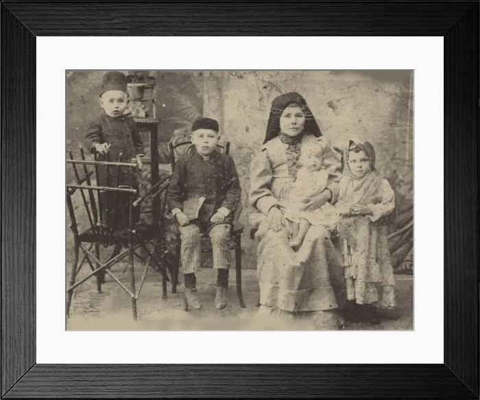 Framed Print : Kazan Tatar Family, 1900s Framed Print : Kazan Tatar Family, 1900s