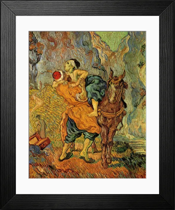 Framed Print : The Good Samaritan (after Delacroix), 1890 Framed Print : The Good Samaritan (after Delacroix), 1890