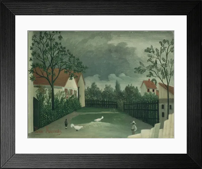 Framed Print : The Poultry Yard, 1896-1898 Framed Print : The Poultry Yard, 1896-1898