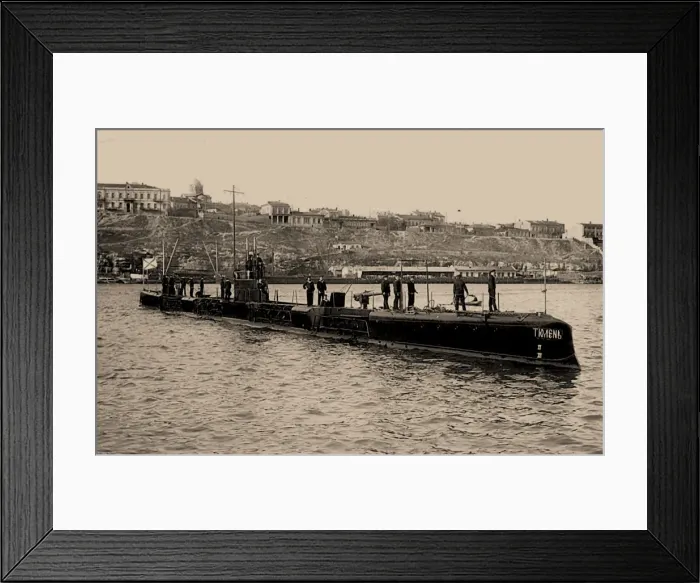Framed Print : Submarine Tyulen in Sevastopol, 1915 Framed Print : Submarine Tyulen in Sevastopol, 1915