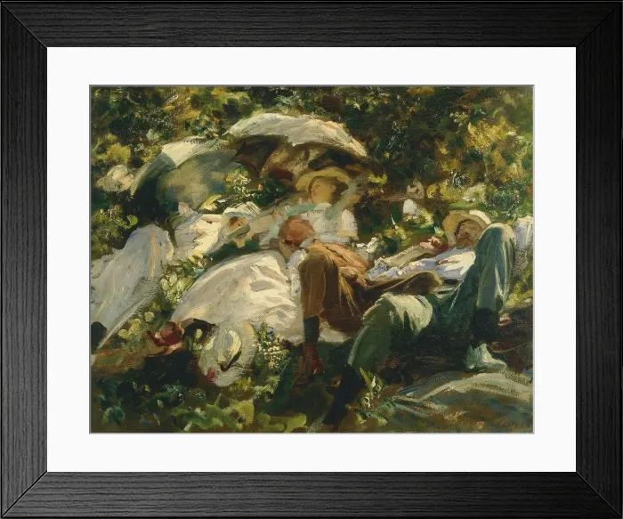 Framed Print : Group with Parasols, 1904-1905 Framed Print : Group with Parasols, 1904-1905