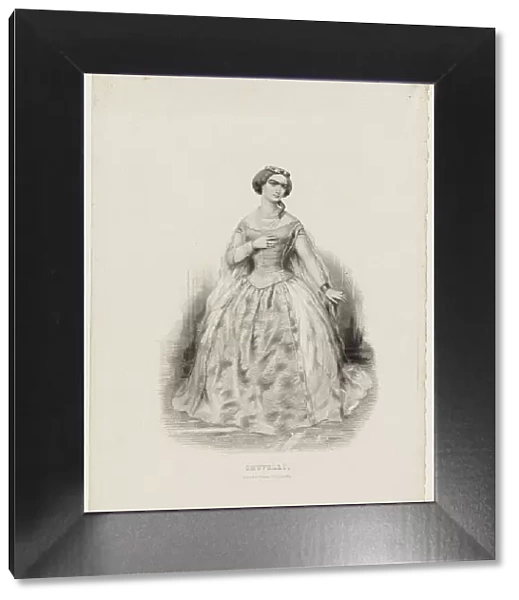 Sophie Cruvelli (1826-1907) in Opera Les Vepres siciliennes by Giuseppe Verdi, 1855