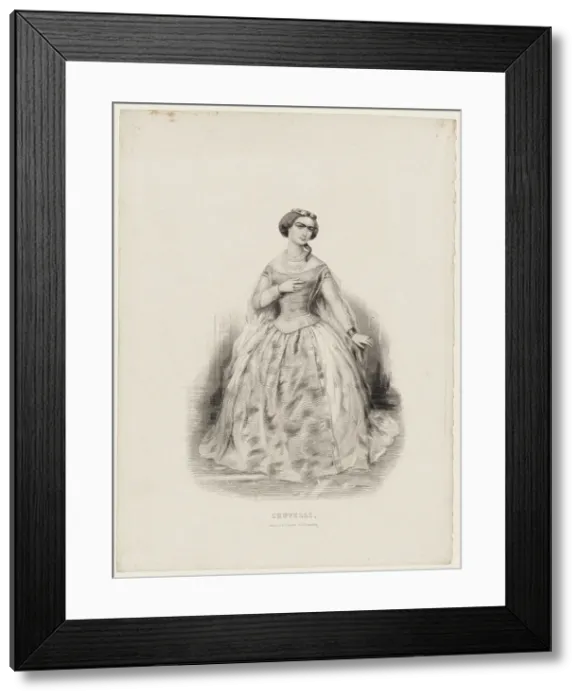 Framed Print : Sophie Cruvelli (1826-1907) in Opera Les Vepres siciliennes by Giuseppe Verdi, 1855 Framed Print : Sophie Cruvelli (1826-1907) in Opera Les Vepres siciliennes by Giuseppe Verdi, 1855
