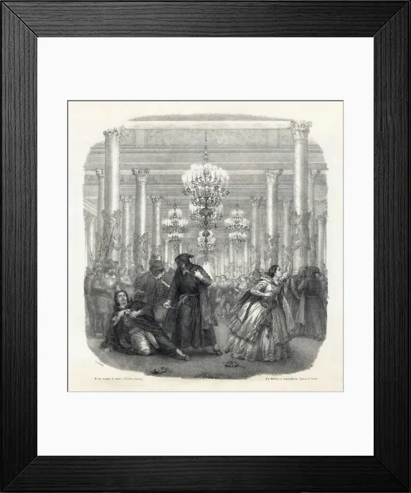 Framed Print : Frontispiece of the vocal score of opera Un Ballo in maschera by Giuseppe Verdi, 1860 Framed Print : Frontispiece of the vocal score of opera Un Ballo in maschera by Giuseppe Verdi, 1860