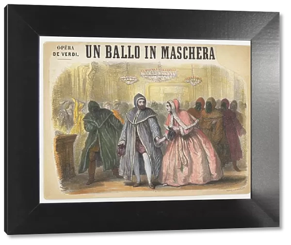 Opera Un Ballo in maschera by Giuseppe Verdi, Paris, Theatre Italien, 1861