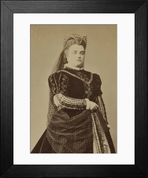 Framed Print : Marie Sasse (1834-1907) as Elisabeth de Valois, in Opera Don Carlos by Giuseppe Verdi. Paris, Theatr Framed Print : Marie Sasse (1834-1907) as Elisabeth de Valois, in Opera Don Carlos by Giuseppe Verdi. Paris, Theatr