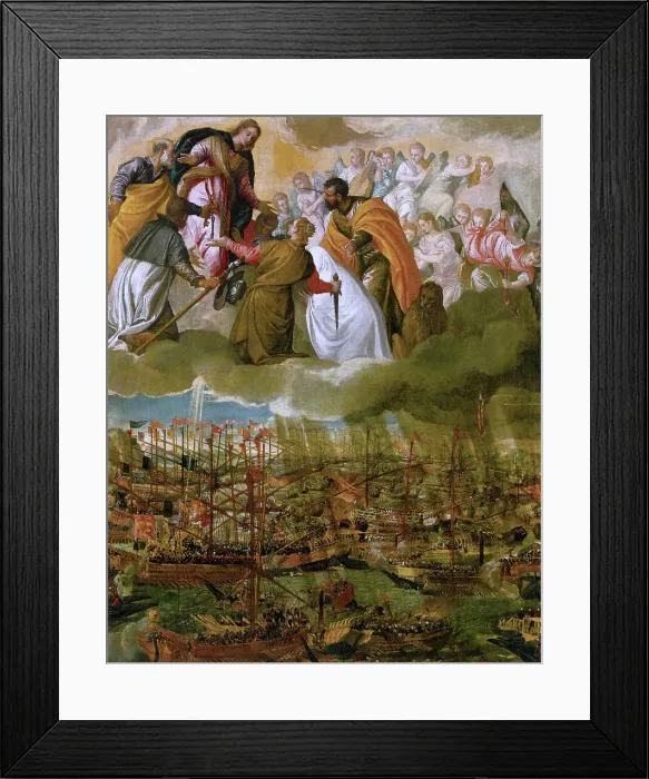 Framed Print : Allegory of the Battle of Lepanto, c. 1573 Framed Print : Allegory of the Battle of Lepanto, c. 1573