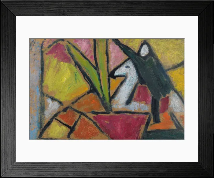 Framed Print : Untitled, fragment (Still Life with green Reiter), 1908 Framed Print : Untitled, fragment (Still Life with green Reiter), 1908