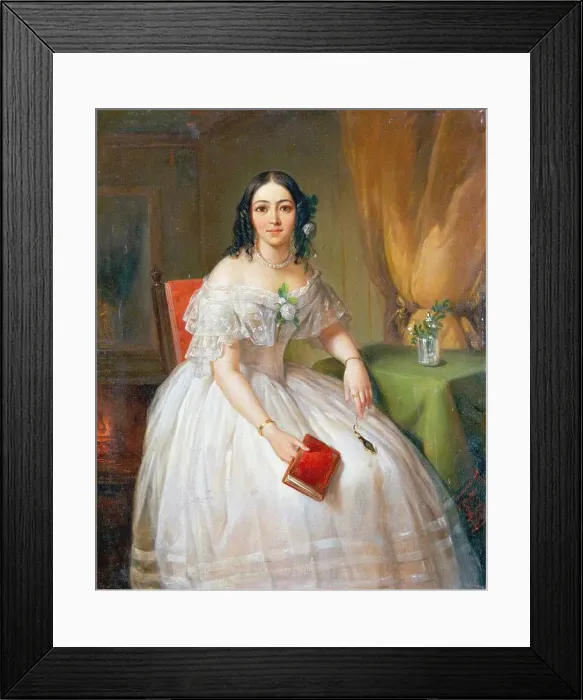 Framed Print : Portrait of Sophia Nikolayevna Karamzina (1802-1856), 1840s Framed Print : Portrait of Sophia Nikolayevna Karamzina (1802-1856), 1840s