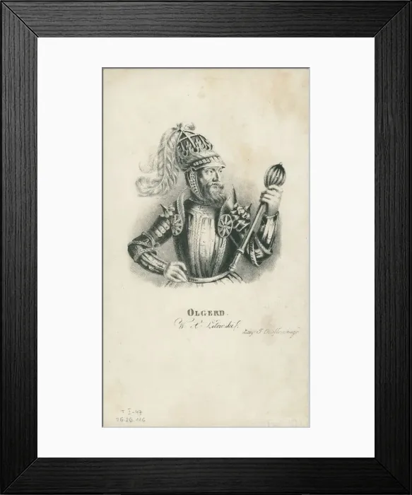 Framed Print : Olgerd of Lithuania, Between 1833 and 1839 Framed Print : Olgerd of Lithuania, Between 1833 and 1839