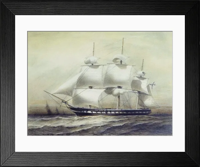 Framed Print : Frigate Pallada, 1847 Framed Print : Frigate Pallada, 1847