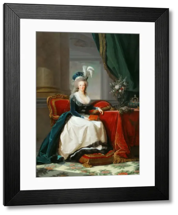 Framed Print : Portrait of Queen Marie Antoinette of France (1755-1793), ca 1788 Framed Print : Portrait of Queen Marie Antoinette of France (1755-1793), ca 1788