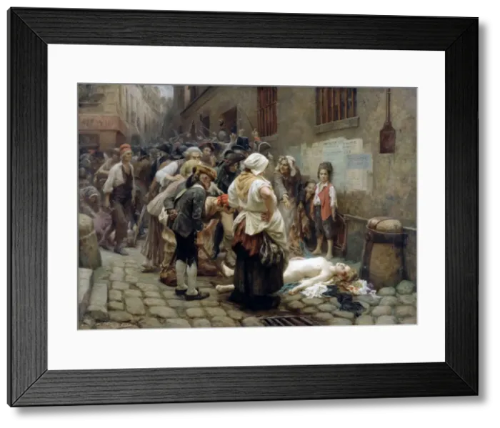 Framed Print : The Death of Princesse de Lamballe, 1908 Framed Print : The Death of Princesse de Lamballe, 1908