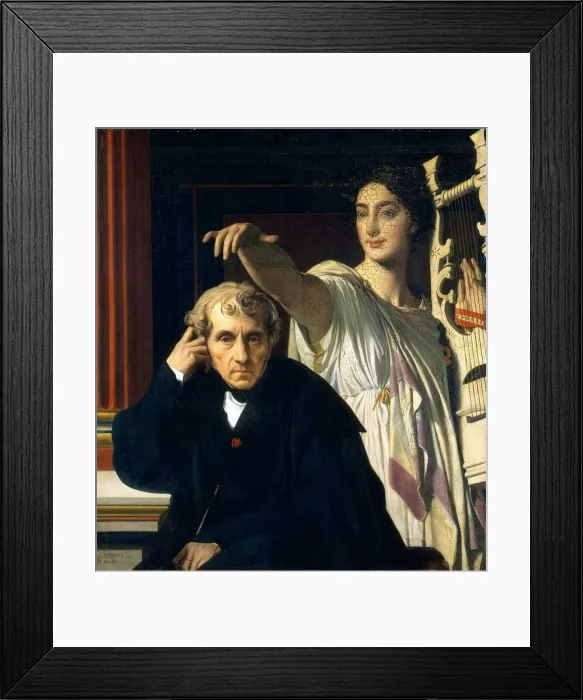Framed Print : Luigi Cherubini and the Muse of Lyric Poetry, 1842 Framed Print : Luigi Cherubini and the Muse of Lyric Poetry, 1842