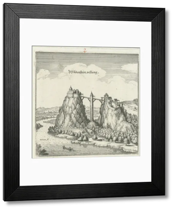 Framed Print : Wildenstein castle. Topographia Sueaviae, 1643 Framed Print : Wildenstein castle. Topographia Sueaviae, 1643