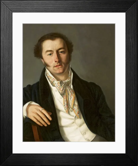 Framed Print : Portrait of a man, 1820s Framed Print : Portrait of a man, 1820s