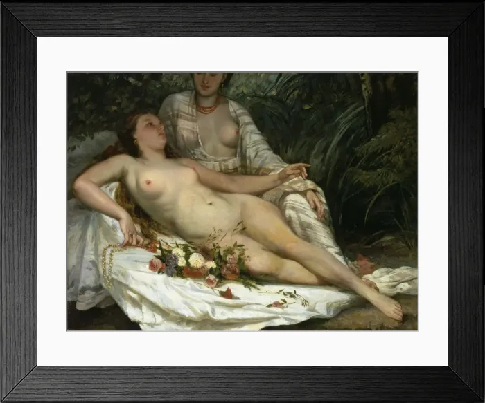 Framed Print : The Bathers (Les Baigneuses), 1858 Framed Print : The Bathers (Les Baigneuses), 1858