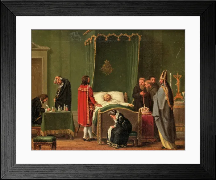 Framed Print : Sten Sture by the Deathbed of King Charles VIII of Sweden Framed Print : Sten Sture by the Deathbed of King Charles VIII of Sweden