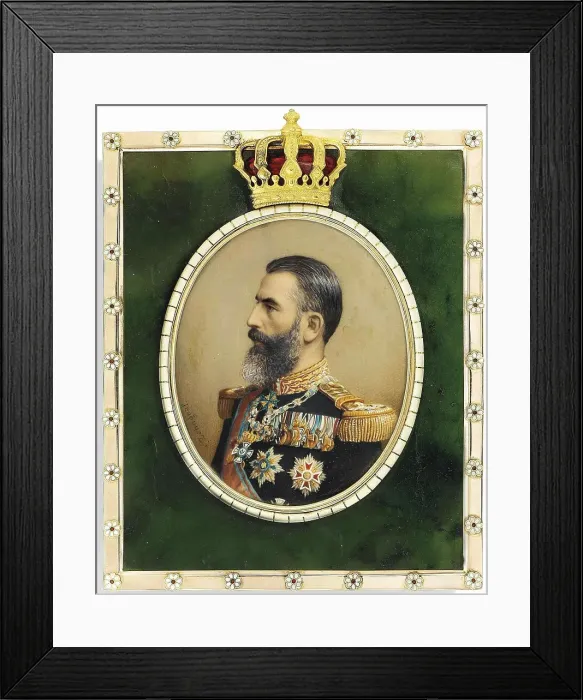 Framed Print : Portrait of King Carol I of Romania (1839-1914) Framed Print : Portrait of King Carol I of Romania (1839-1914)