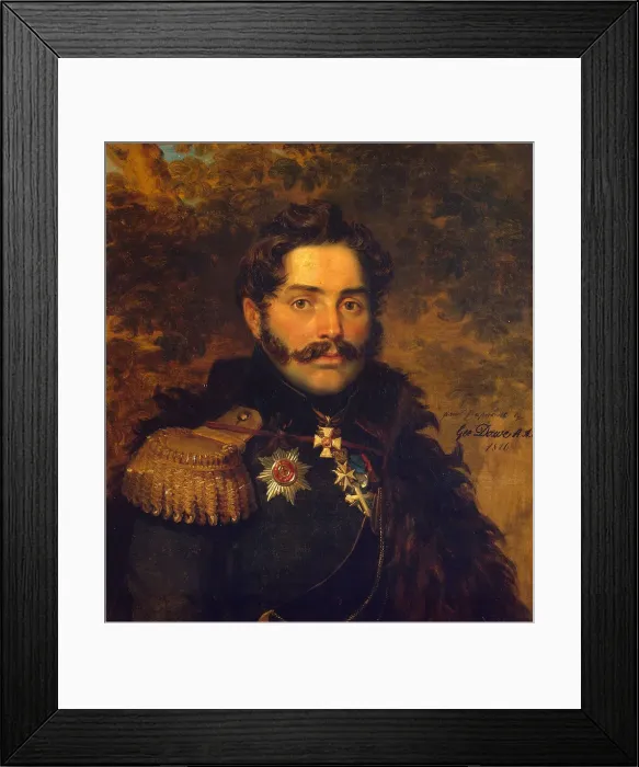 Framed Print : Portrait of General Count Alexander Fyodorovich Shcherbatov (1773-1817), 1826 Framed Print : Portrait of General Count Alexander Fyodorovich Shcherbatov (1773-1817), 1826
