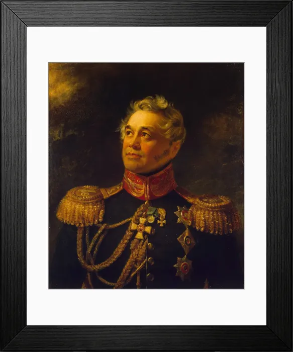 Framed Print : Portrait of Count Alexey Grigoryevich Shcherbatov (1776-1848), before 1825 Framed Print : Portrait of Count Alexey Grigoryevich Shcherbatov (1776-1848), before 1825