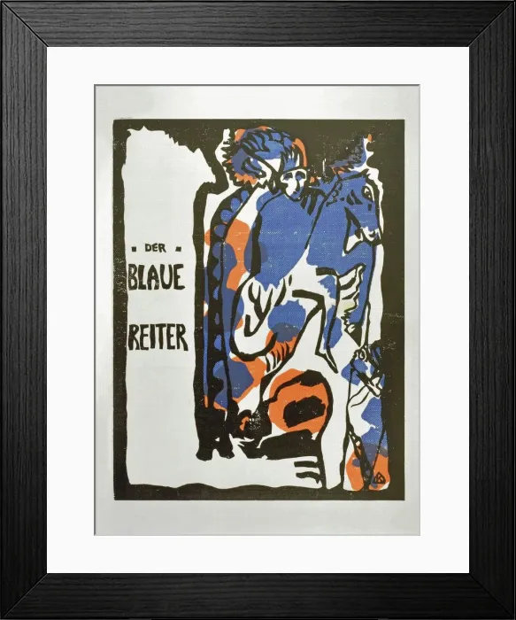 Framed Print : Der Blaue Reiter (The Blue Rider), 1914 Framed Print : Der Blaue Reiter (The Blue Rider), 1914