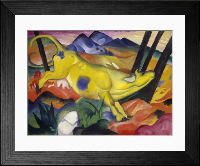 Framed Print : Yellow Cow, 1911 Framed Print : Yellow Cow, 1911