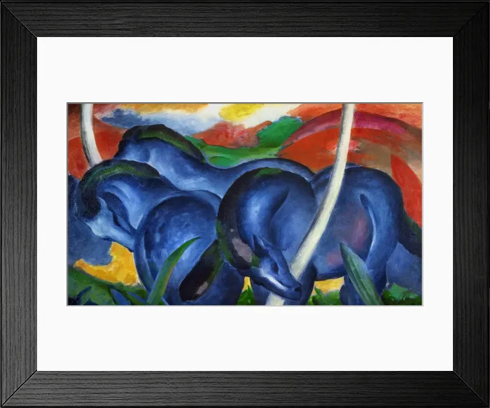 Framed Print : The Large Blue Horses, 1911 Framed Print : The Large Blue Horses, 1911