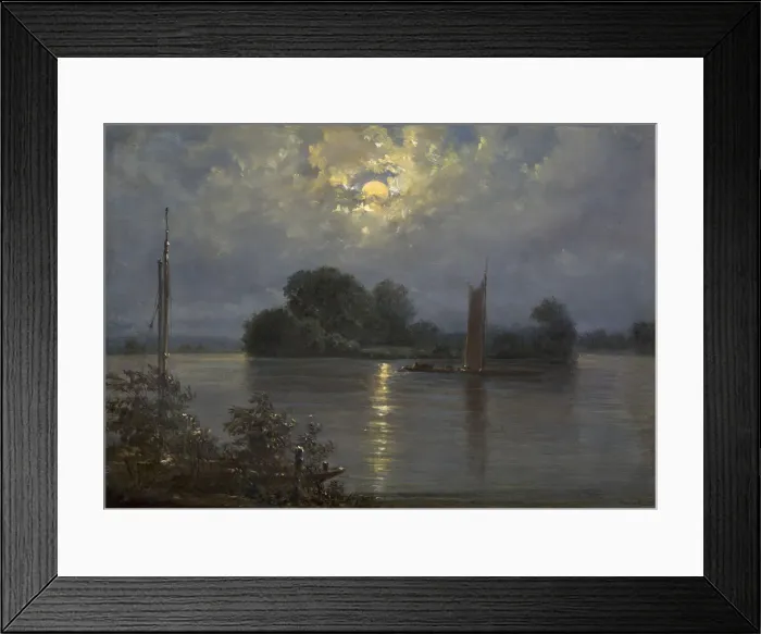 Framed Print : Full Moon near Pillnitz Framed Print : Full Moon near Pillnitz