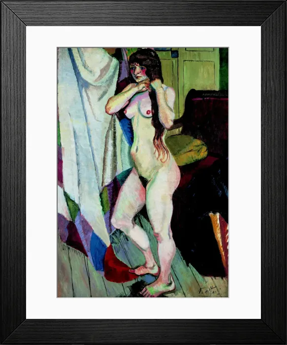 Framed Print : Suzanne Valadon Combing Her Hair, 1913 Framed Print : Suzanne Valadon Combing Her Hair, 1913